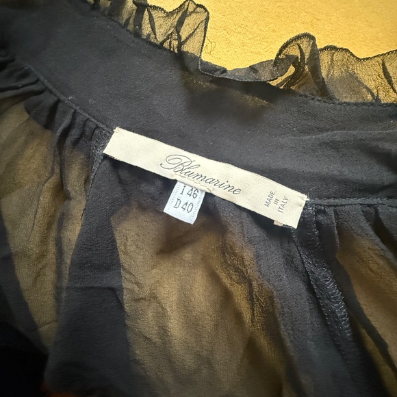 Blumarine silk georgette ruffle top - Picture 6 of 6